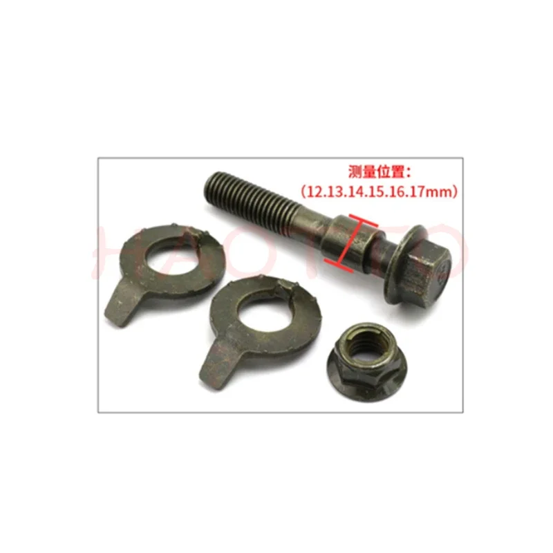 4pcs Four Wheel Positioning Eccentric Screw Bolt 12 13 14 15 16 17mm Camber Angle Adjusting Screw