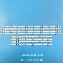Striscia di retroilluminazione a LED per Samsung V8DN-430SMA-R0 430SMB UN43J5000 un43j5020 ue43n5000au ue43n5300au UE43N5100 UE43N5300 UE43N5380