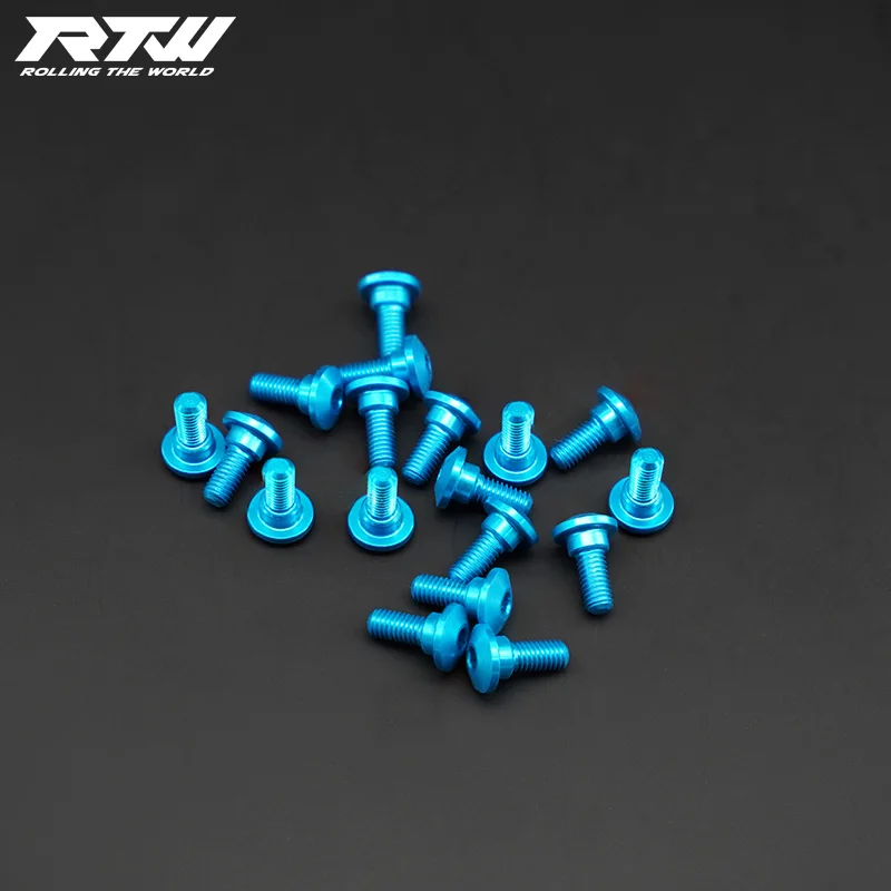 Rtw Half Round Head Aluminum Alloy Servo Screws Step Screws Decorative Screws 4Pcs