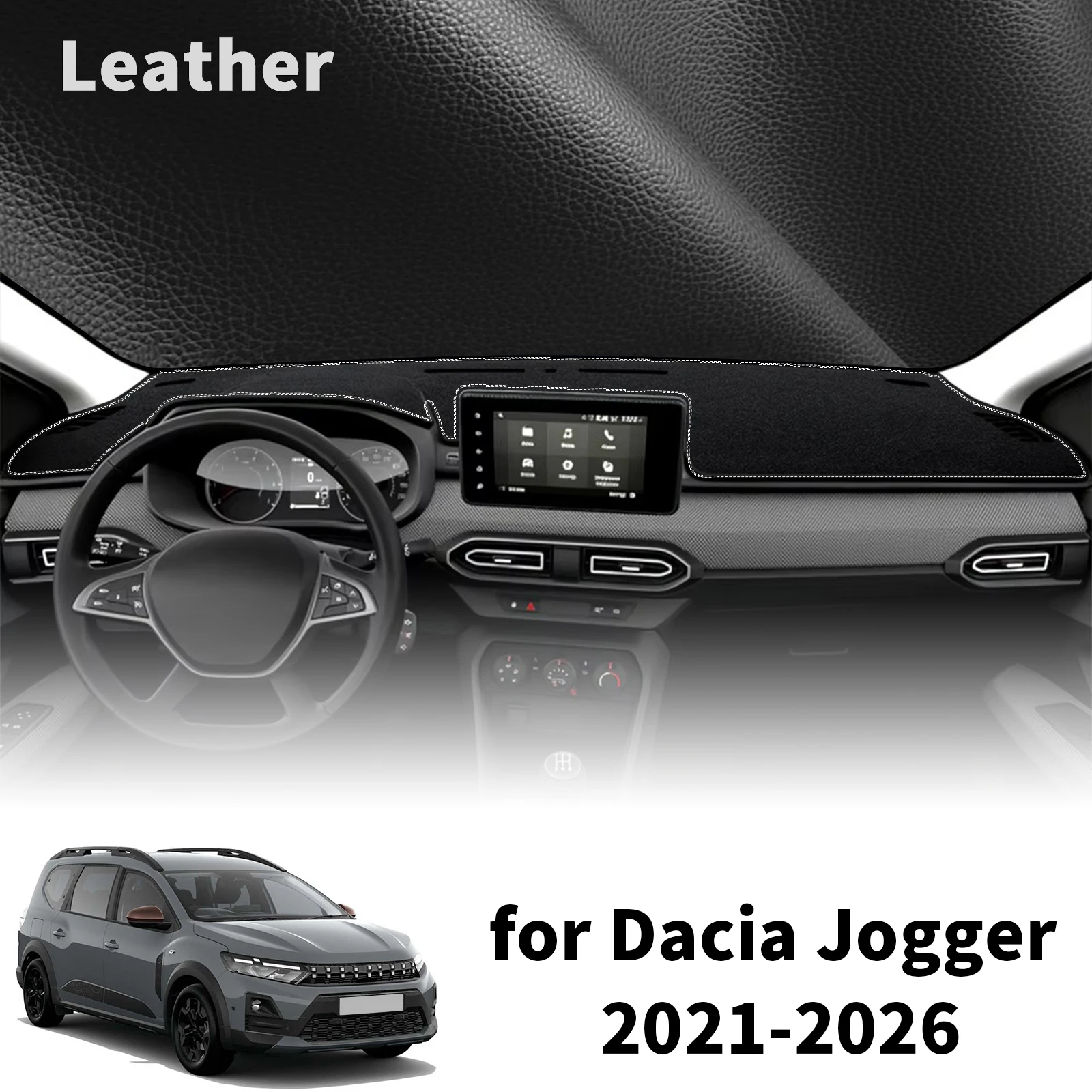 for Dacia Jogger 2026 2025 2024 2023 2022 2021 Car Dashmat Dashboard Cover Pad DashMat Sunshade Protective Carpet Accessories