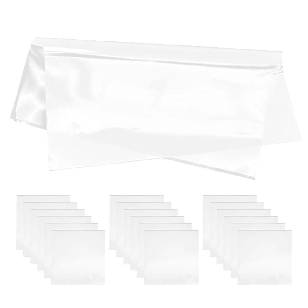 

60pcs Vinyl Outer Sleeves Self-Adhesive Transparent Protective Covers Durable Album Sleeve Clear Plastic Bag for Record Lover