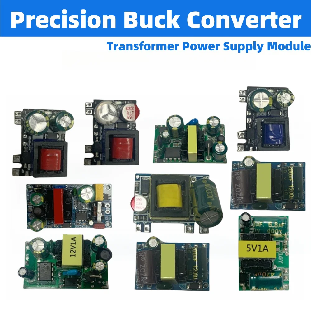 

AC 85V-265V To DC 12V 5V Power Supply Step Down Module Isolated Precision Buck Converter AC-DC Transformer Power Supply Module