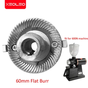 Xeoleoミルストーン600nフラットバリ60mmグラインドバリコーヒーパーツ鉄材