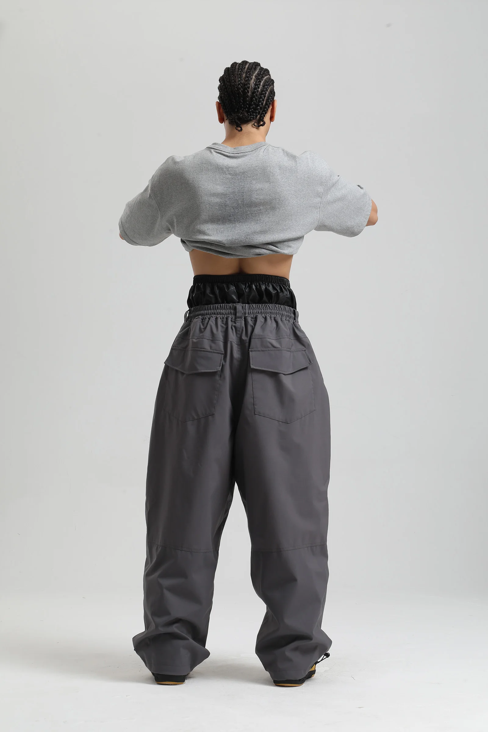 Gsou Snow 2025, Unisex-Cargohose mit lockerer Passform – wasserdichte, winddichte Snowboardhose für Damen und Herren, Winter-Schneeausrüstung – Detail 16