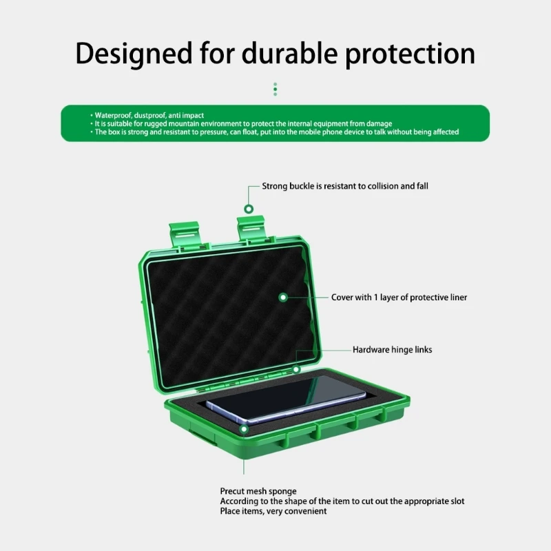 Tool Box Plastic Waterproof Garage Storage Hard Case Portable Electrician