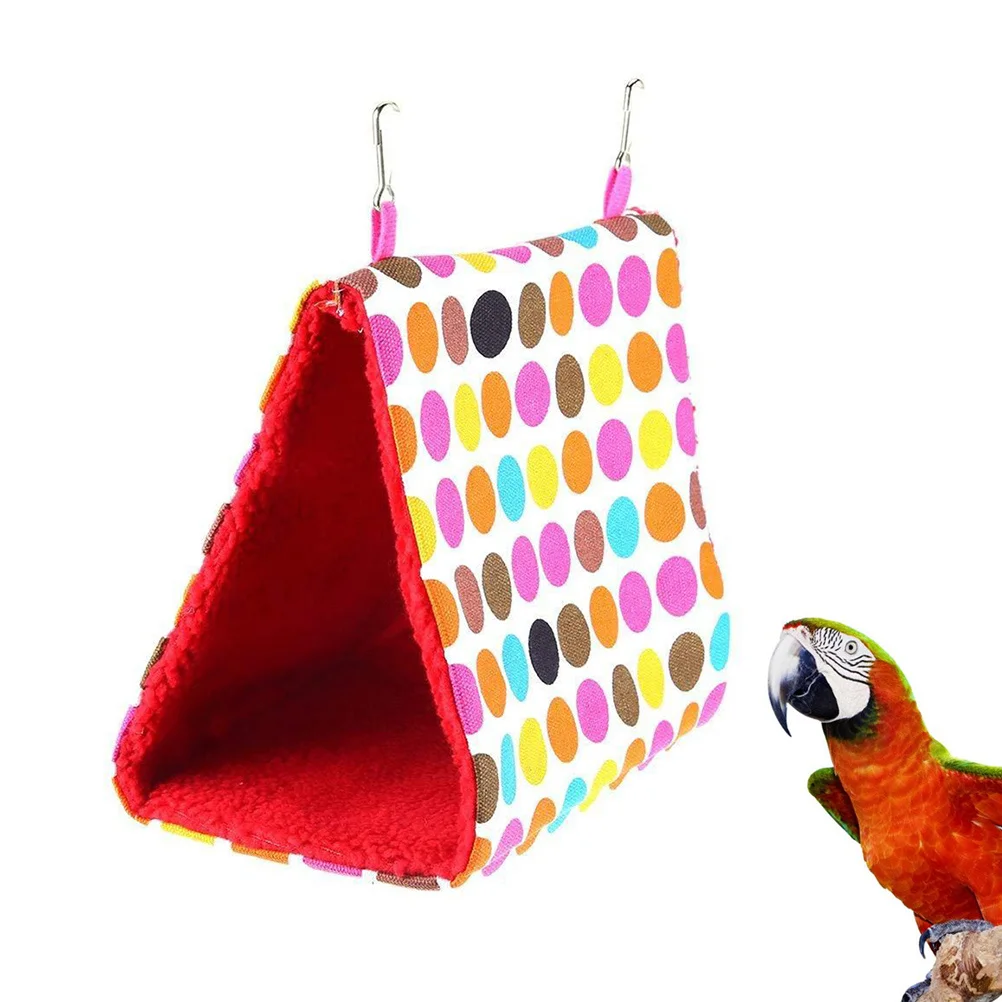 

Bird Nest For Parrot Pet Hanging Hammock Bed Winter Warm Sleeping Spot Small Birds Canary Lark Yellowbird Cage Decor Size