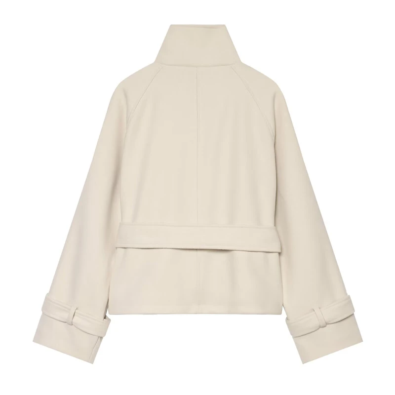 Guobioziy Women's Double-Breasted Soft Jacket 2026 Spring-Autumn Model European Casual Fashion Retro Daily Street Old MoneyStyle