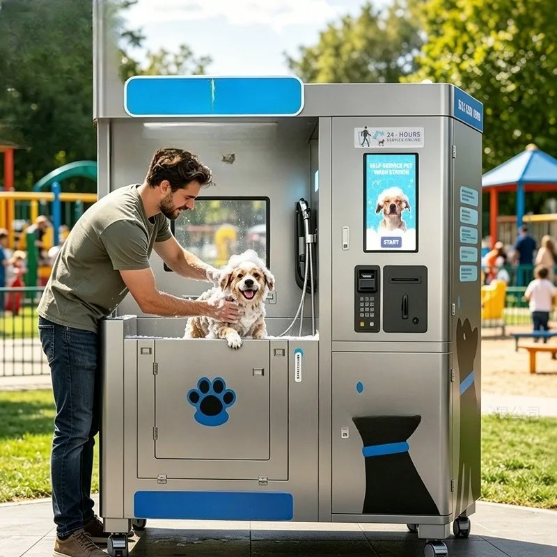 Self-service pet washing machine 24h unattended dog washing machine cat washing machine multi-functional pet bathing