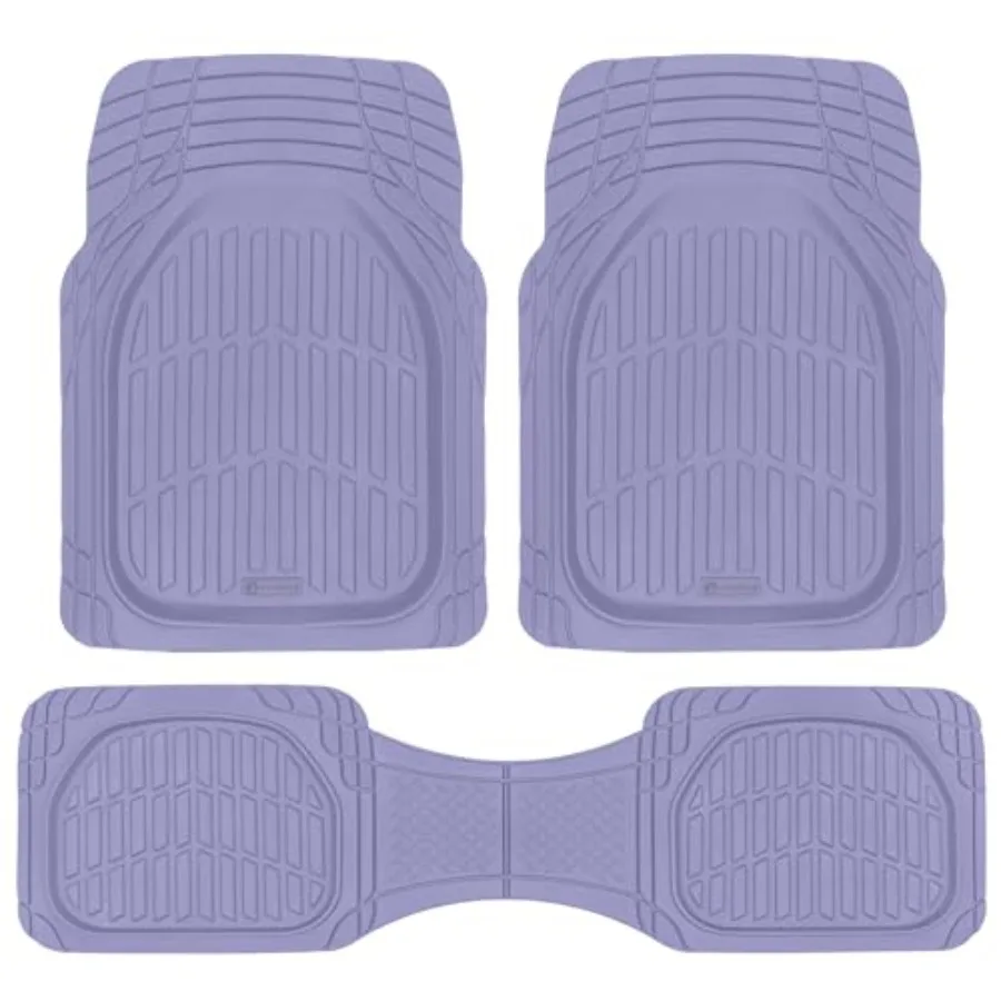 

Lavender Purple Car Floor Mats - Universal Fit for All Vehicles - Cute Girly Car Accessories for Women - Soft Velvet Texture We