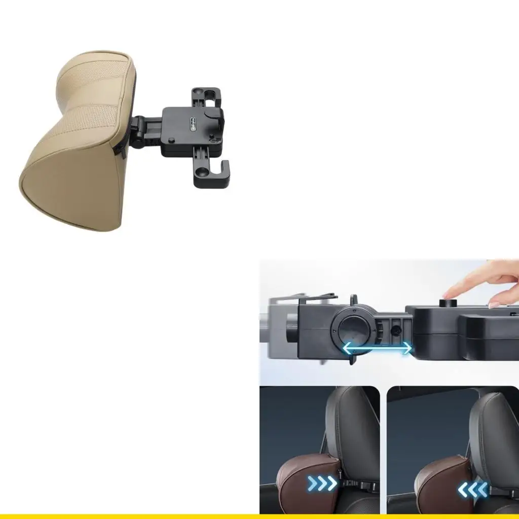 

SZCH Углы Регулируемая автомобильная подушка для шеи Универсальная съемная кожаная подушка для подголовника