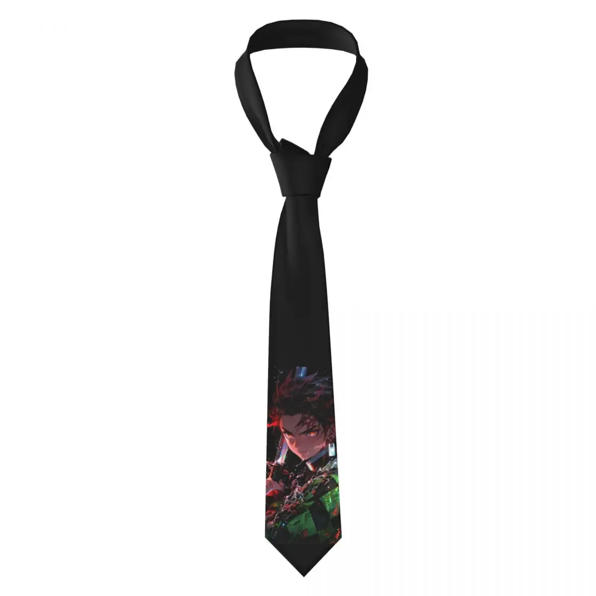 

Demon Slayer Necktie Men Women Polyester 8 cm Tanjiro Kamado Anime Neck Ties for Men Skinny Classic Daily Wear Gravatas Gift