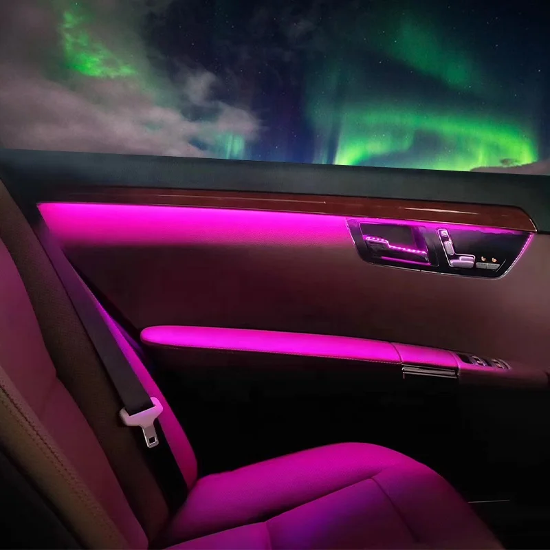 

Цена по прейскуранту завода-изготовителя другие аксессуары для автомобильных фонарей Rgb 12 В для салона автомобиля, светодиодные ленты для Merc edes Benz S-Class W221 2009-2013