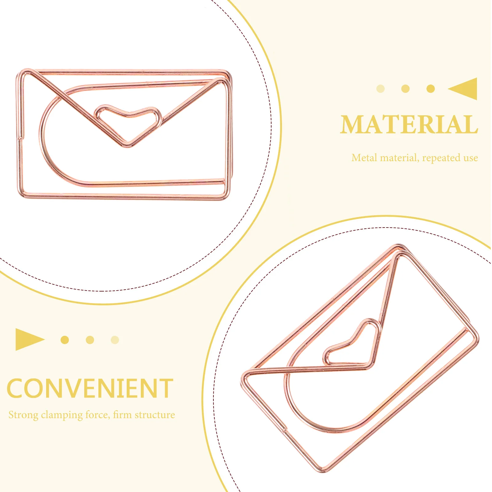 20 قطعة مقاطع ورق المغلف شكل مغلف معدني مقاطع المرجعية الإبداعية للملاحظات صور وثائق مكتب المدرسة المنظمون #4