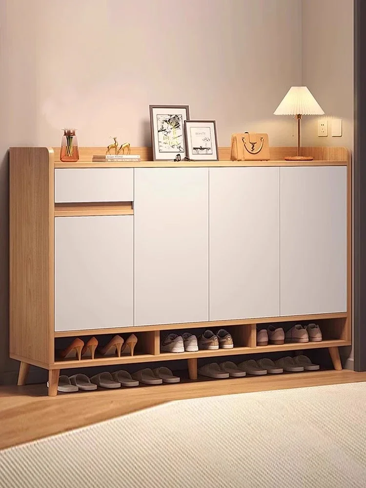 

Customizable Solid wood shoe cabinet, new storage cabinet at the entrance of the home,