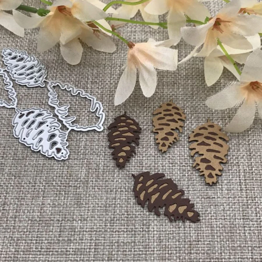 Pine cone decoration Metal Cutting Dies Stencils Die Cut for DIY Scrapbooking Album Paper Card Embossing