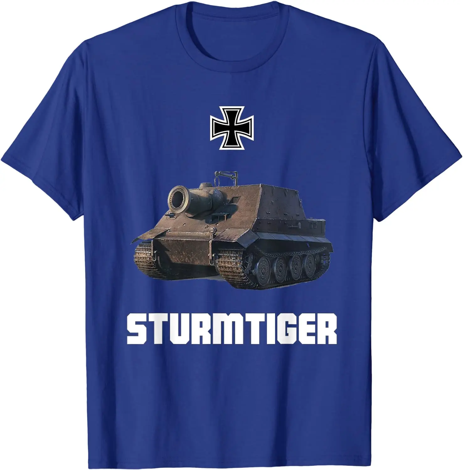 Sturmtiger German Heavy Tank WWII Thunderstorms Tiger Panzer T-Shirt. Summer Cotton Short Sleeve O-Neck Mens T Shirt New S-3XL