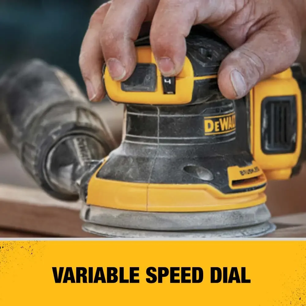 DEWALT DCW210 5in Brushless Cordless Variable-Speed Random Orbital Sander 20V Lithium Power Tools