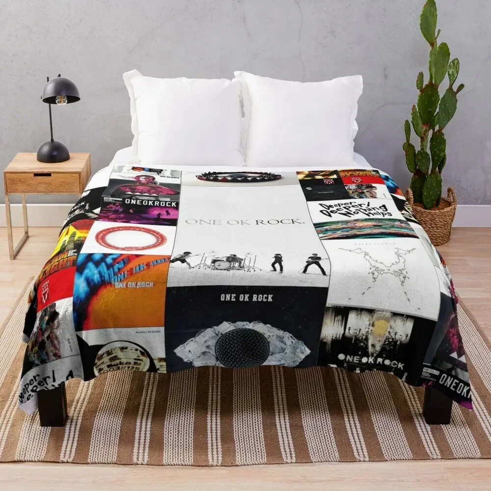 one ok rock poster Throw Blanket Retros for winter Decorative Sofa Blankets For Sofas Blankets