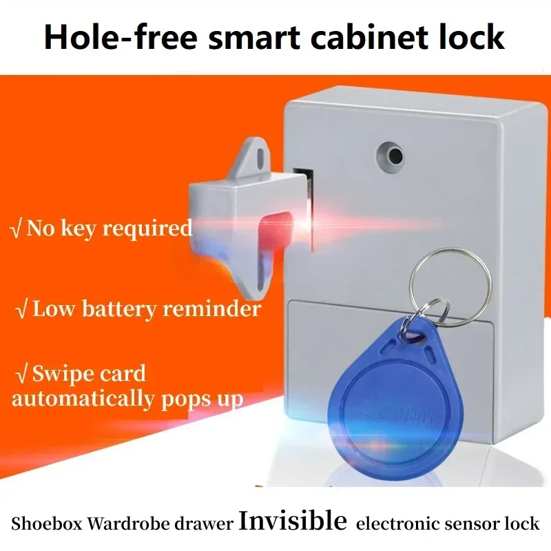 Cabinet Locker Furniture Drawer Smart Locks Keyless Invisible Electronic Lock IC Card TTlock App Unlock Smart Wood Door Lock