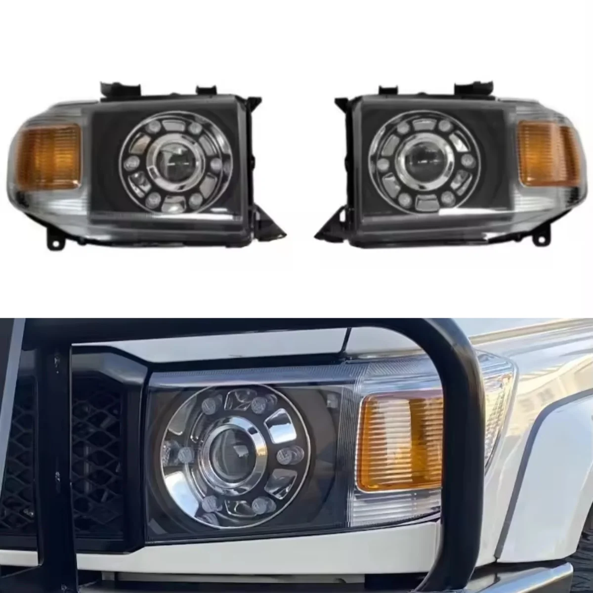 

Wholesale Price Car Headlamp Offroad Exterior Accessories LED Headlight for Land Cruiser 70 - 79