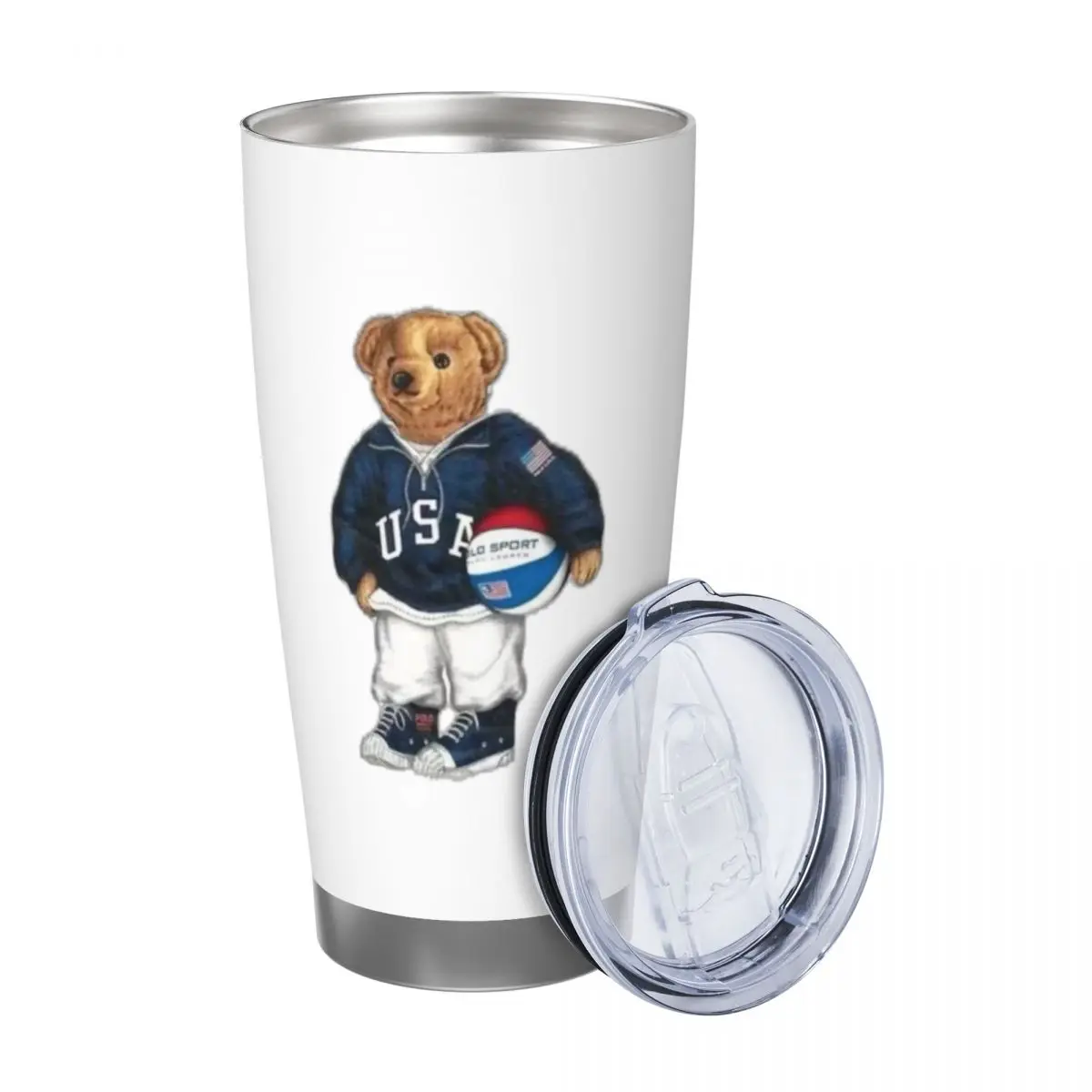 Ralph Bear 20oz Cup Large Capacity Car Mug Leak-proof Juice Coffee Cup Food Grade