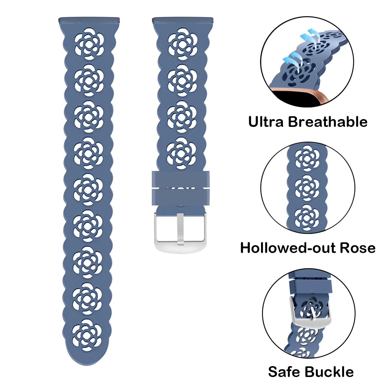 Silicone Strap For Fitbit Versa 3 2 1 Lite Band Replacement Sport Watchband Bracelet For Fitbit Versa Lite Wristband Waterproof