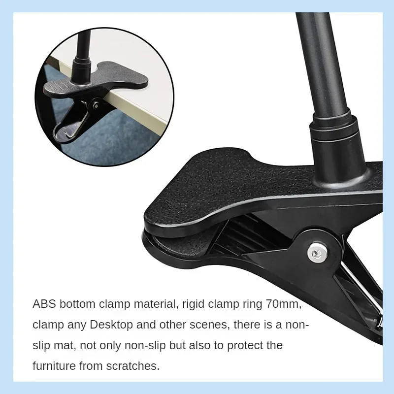 No Punching Protable Flexible Camera Clamp Mount Baby Monitor Camera Holder Stand Webcam Holder Bendable Bracket Base With Clip