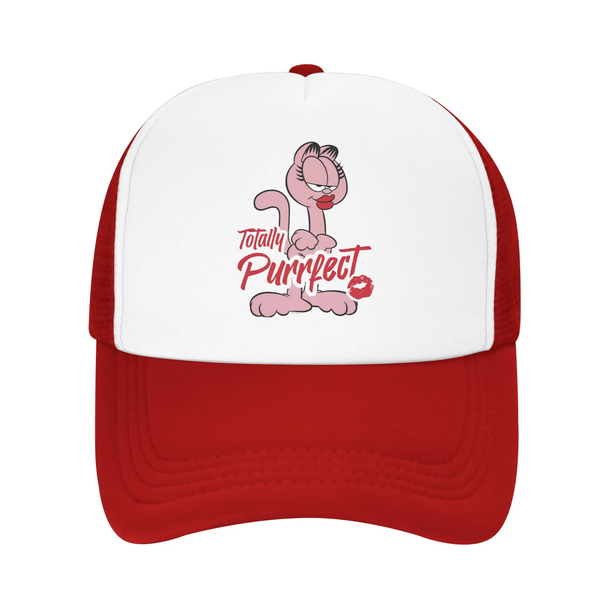 Bonés Trucker Garfields Miss Arlene Totalmente Perfeitos para Adultos, Boné de Pai, Boné de Sol, Boné de Pesca, Bonés de Beisebol Ajustáveis de Poliéster com Tela
