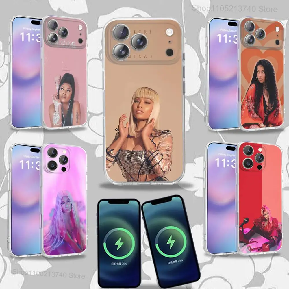 

M-MinajS N-Nicki-ES Singer Phone Case For iPhone 16,14,11,17,13,15,12,Air,Plus,Pro,Max,E,Mini Frosted for MagSafe Magnetic