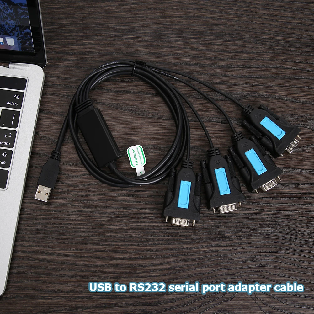 4 Port USB to RS232 DB9 Serial Adapter Male A Converter Cable  with PL2303 Chipset PC Notebook Accessory