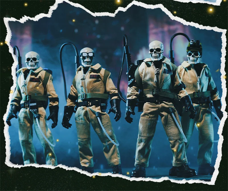 【الملابس فقط】مقياس 1/12 أربعة فرسان الأسطورية الفيلق الهيكل العظمي Ghostbusters القماش معركة البدلة ل 6 "عمل نموذج الجسم الشكل