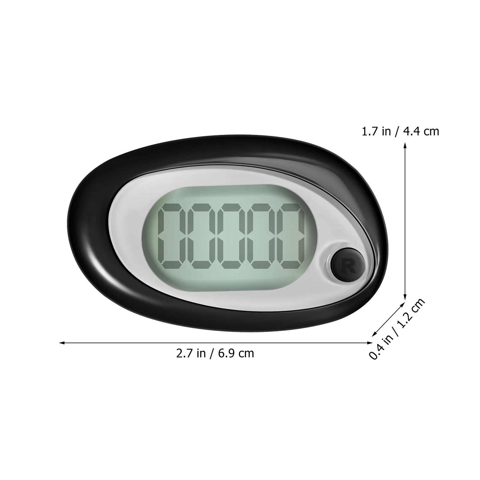 

Clip on 3D Pedometer Step Counter for Walking Accurate Tracker Portable Compact Size with Lanyard Ideal for Seniors