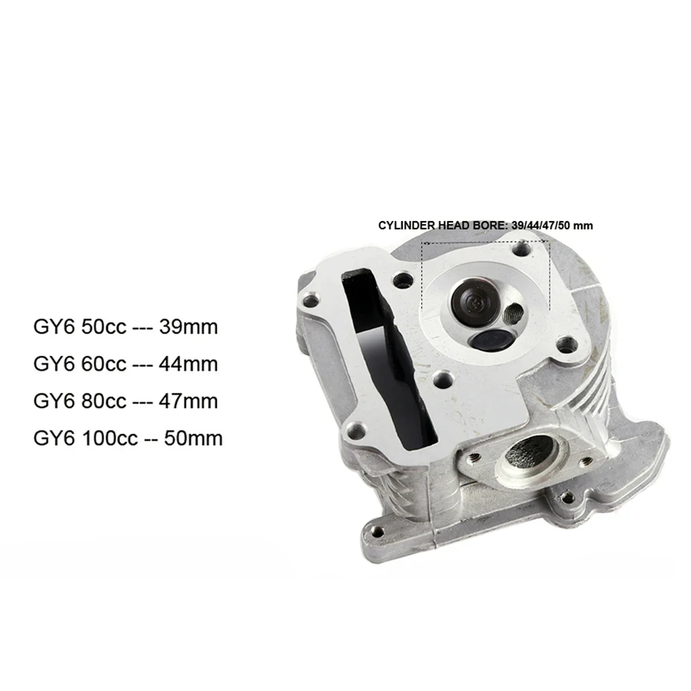 GY6 50cc 80cc Upgrade to 100cc Cylinder Assy 4-Stroke 139QMB Moped Scooter Kart ATV 100CC GY6 Cylinder Head