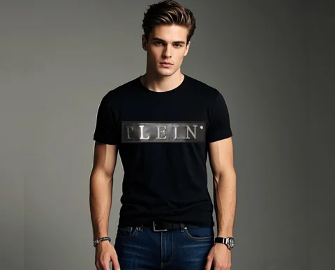 High quality Rhinestones T-shirt 2025 tees  Men  Casual Fashion brand hip hop Tshirts