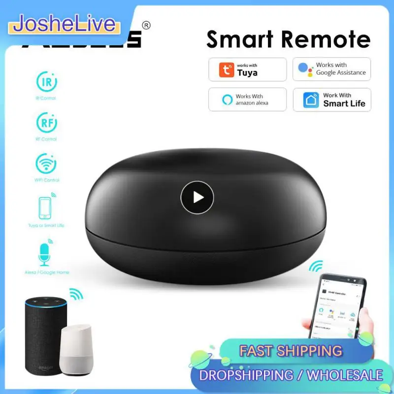 

Tuya Universal WiFi IR RF Bluetooth Smart Home Appliances Remote Controller Smart Life Voice Control TV