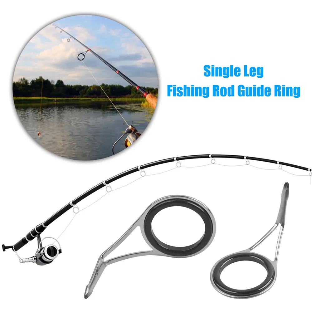 Fishing rod tip repair kit Ceramics rings Fishing rod guides eyelet repair Rod building kit rod replacement Fishing Accessories