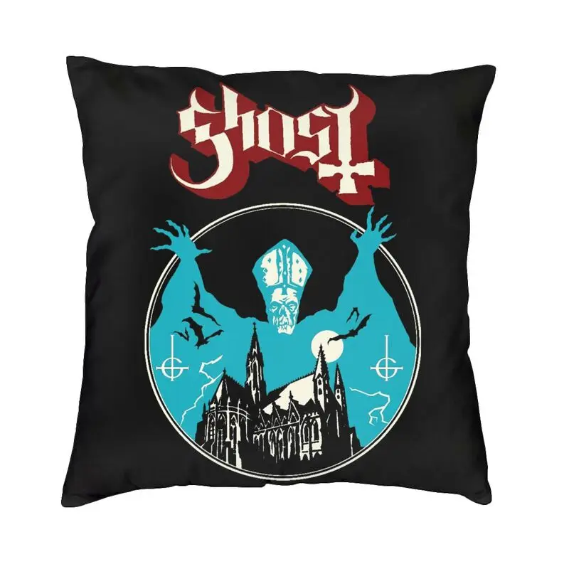 Luxury Swedish Rock Band Horror Ghost Throw Pillow Cover Decoration Custom Square Cushion Cover 45x45cm Pillowcover Living Room