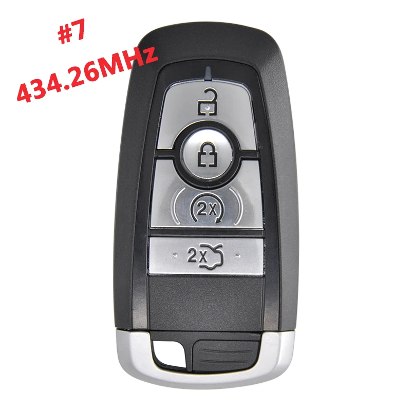 AK 018119 434,26 MHz dla Ford 15K601 inteligentny klucz zdalny 49 Chip HITAG PRO 4-przyciskowy pilot zdalnego uruchamiania HS7T-15K601-CC/DC/DD