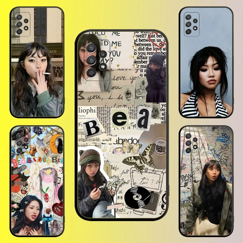 

Singer beabadoobee Phone Case For Samsung Galaxy A13,A21s,A22,A31,A32,A52,A53,A71,A80,A91 Soft Black Shell