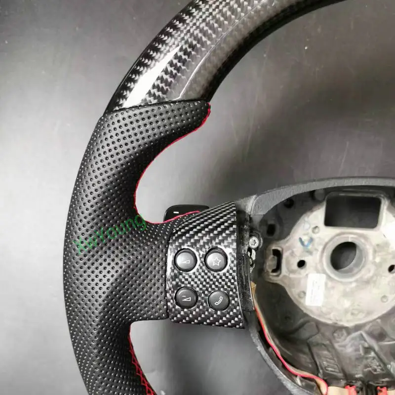 For VW Volkswagen Golf 5 Mk5 GTI R32 GT GTS EOS Passat 2003-2009 100% Real Carbon Fiber Steering Wheel