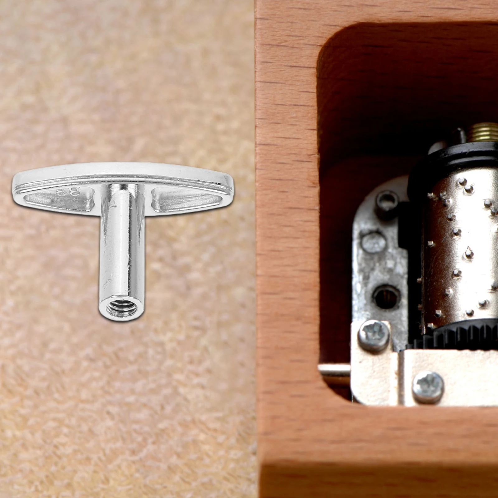 10 Pcs Music Box Key Winding Keys Replacement Accessories Windup Metal Repairing