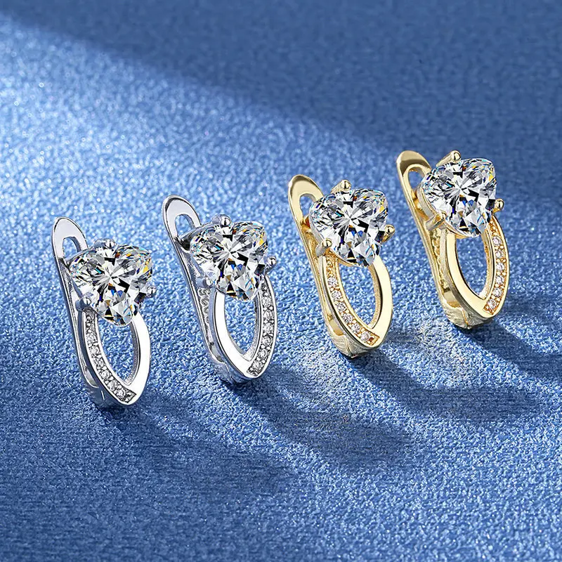 925 Sterling Silver Zirconia Small Hoop Earring For Girls Child Wome Beautiful Aros Huggies Earring Jewelry