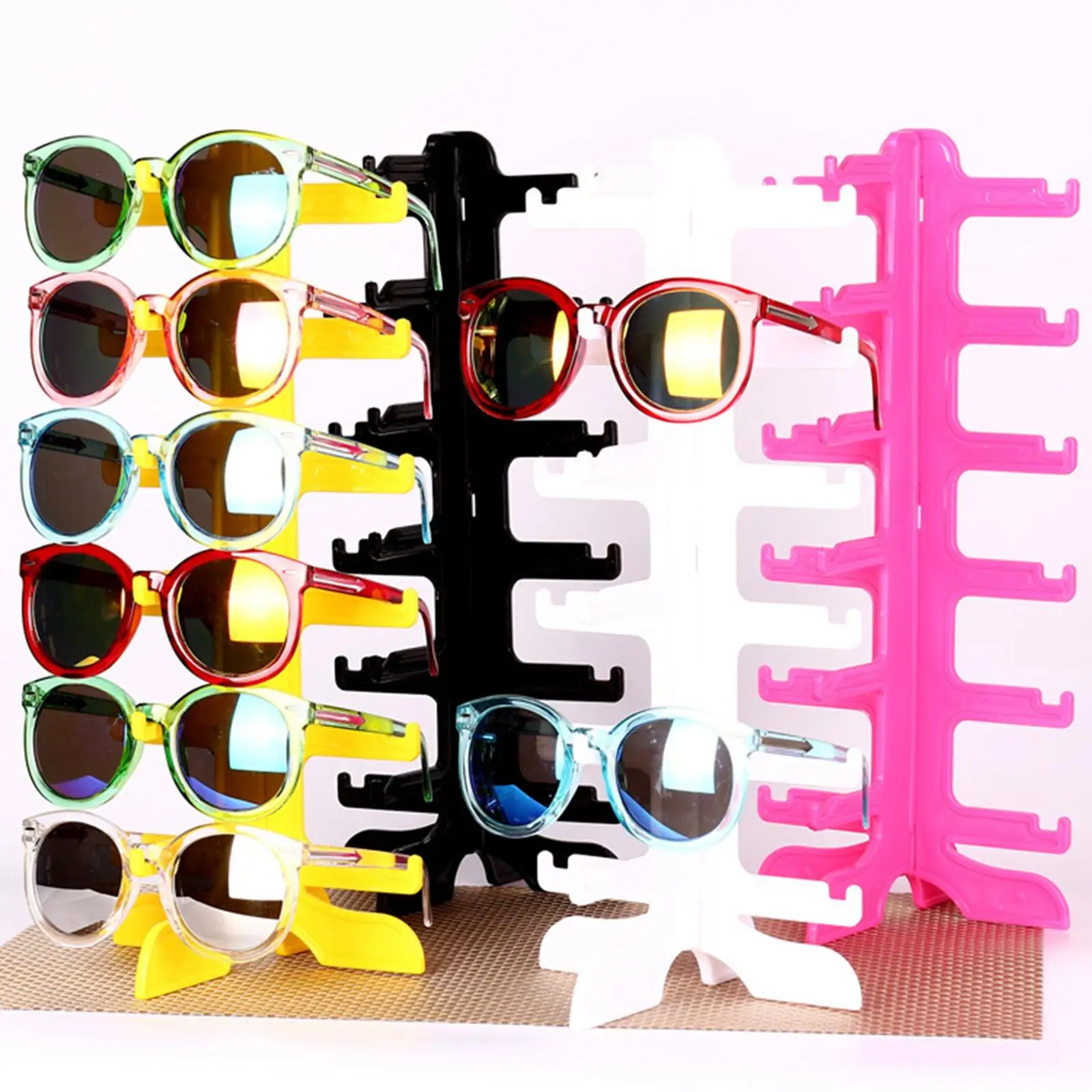 

Multiple Sunglasses Organizer Showcase for Desk Collectibles Shop Display