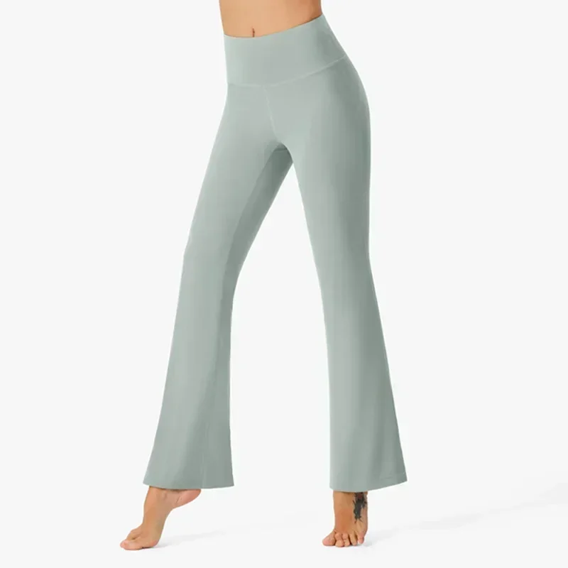 Pantalones de campana de pierna ancha delgados para Yoga, ropa de Yoga elástica y cómoda, levantamiento de cadera, deportes de ocio, primavera y verano, nuevo