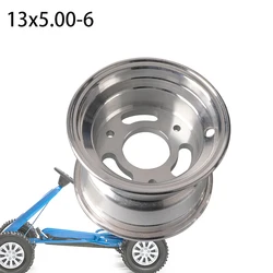 6 Inch Karts Flange Aluminum Wheel Hub 145/70-6 13x5.00-6 13x6.50-6 3 Hole Vacuum Rim for 110-125cc Go Kart ATV Quad Moto Parts