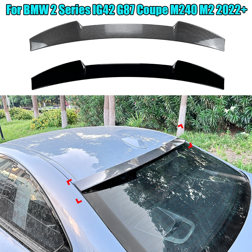 

For BMW 2 Series IG42 G87 Coupe M240 M2 2022+ Rear Top trunk Roof Spoiler Wing Tails Spoilers Wings stickers Tail Splitter Lip