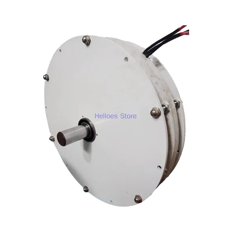 3000 Watt High-power Disk Type Coreless Generator with High-efficiency Permanent Magnet, Low Speed, and Low Resistance