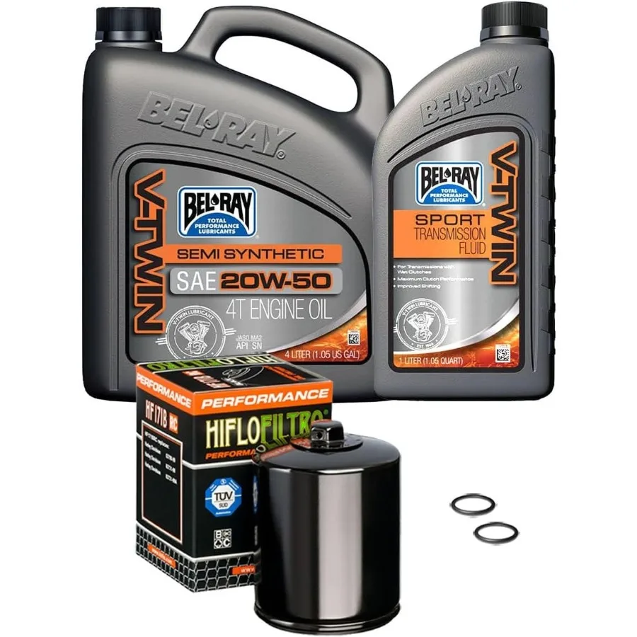 

Полусинтетическая трансмиссия двигателя и комплект для замены первичного масла для мотоциклов Harley Davidson 1986-2022 гг., модели Sportster с B