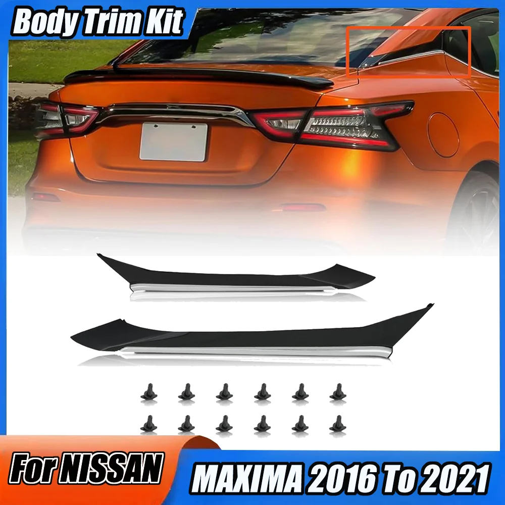 

For NISSAN MAXIMA 2016-2021 RH Right Passenger Side Rear Pillar Spoiler Splitter Car External ornament Accessories