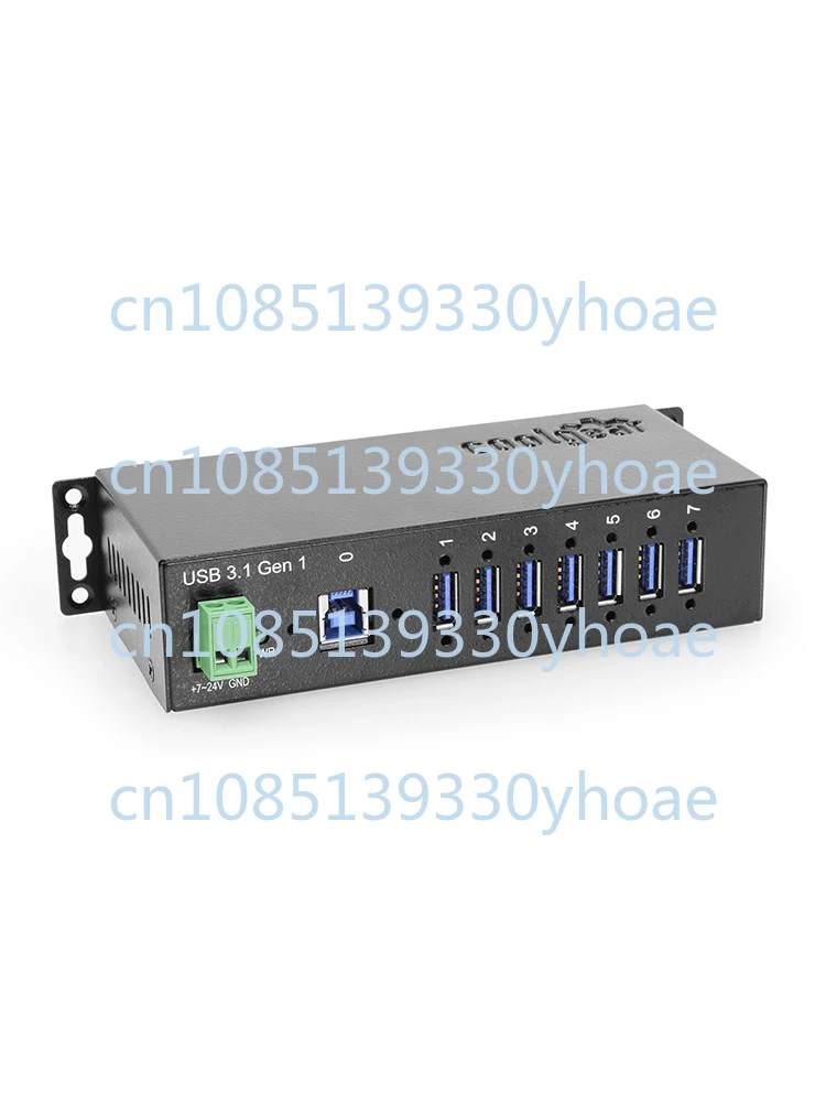 

USBG-7U3ML Usb3.1 Gen1 7-Port Industrial Grade Metal Hub Can Prevent 350W Surge